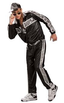 Rap Idol Public Enermy Rapper Tracksuit Adult Costume