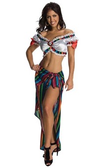 Mexican Serape Sexy Adult Womens Costume
