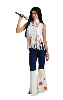 60's 70's Rockstar Girl Hippie Adult Costume