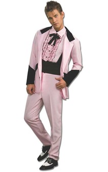 Lounge Lizard Adult Pink Tuxedo Costume