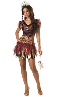 Voodoo Witch Teen Child Costume