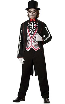 Skeleton Groom Wedding Zombie Adult Costume
