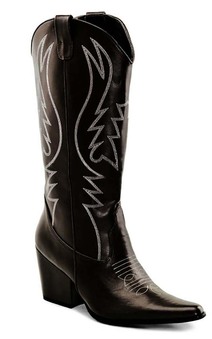 Black Western Cowgirl Adult Boots