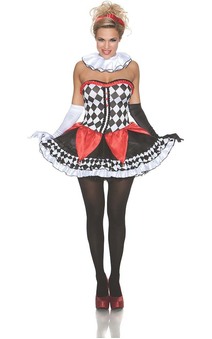 Miss Harlequin Adult Costume