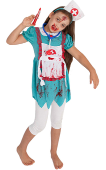 Zombie Nurse Child Hospital Costume