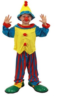 Colourful Clown Child Costume