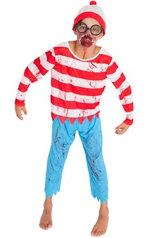 Zombie Where's Wally Child Costume