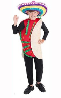 Taco Child Mexican Fiesta Costume