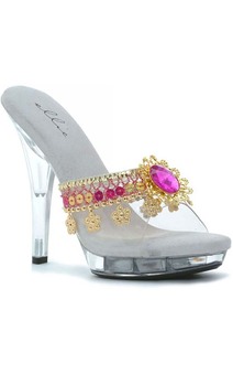 Indian Bollywood Emerald High Heels Adult Shoes