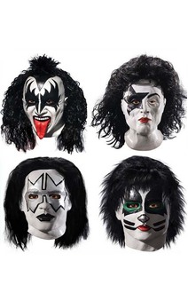 LICENSED KISS STARCHILD DEMON SPACEMAN CATMAN DELUXE LATEX COSTUME MASK