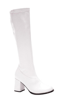 White Retro Go Go Disco Adult GoGO Boots