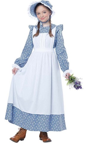 Pioneer Girl Child Colonial Prairie Costume