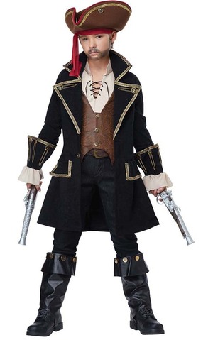 Deluxe Pirate Captain Child Costume
