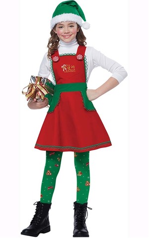 Elf In Charge Child Christmas Workshop Costume