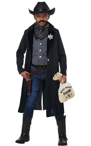 Wild West Sheriff Outlaw Child Cowboy Costume