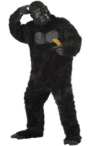 Gorilla Deluxe Adult Animal Ape Costume