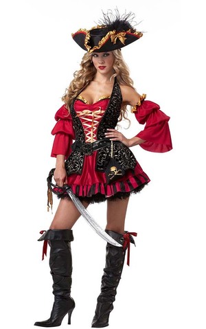 Sexy Spanish Pirate Adult Costume