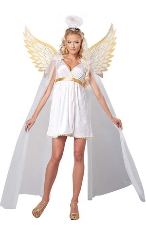 Radiant Guardian Angel Adult Christmas Costume