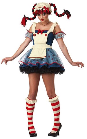 Rag Doll Adult Raggedy Anne Costume