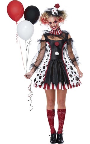 Twisted Clown Adult Circus Horror Costume