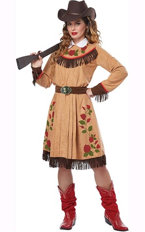 Cowgirl Annie Oakley Adult Wild West Cowboy Costume