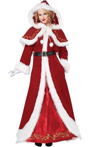 Mrs Claus Deluxe Adult Christmas Xmas Costume