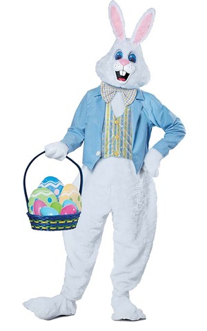 Deluxe Easter Bunny Adult Rabbit Mascot Costume