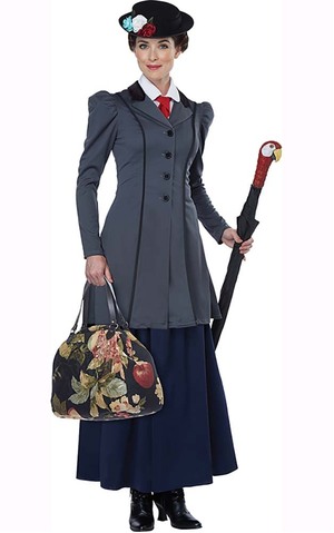 Mary Poppins Adult English Nanny Costume