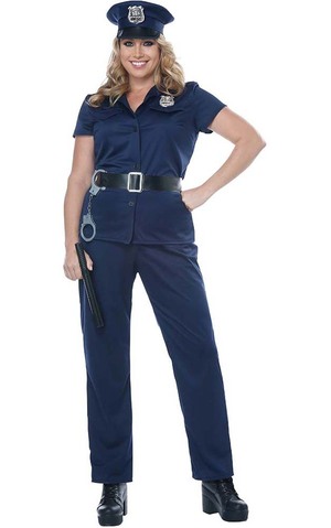 Police Woman Plus Adult Costume