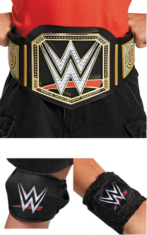Wwe World Championship Belt Child Costume Kit