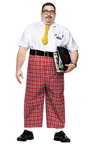 Nerd Adult Plus Costume