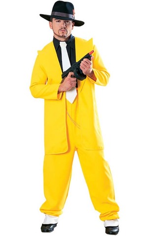 Yellow Zoot Suit Adult Costume