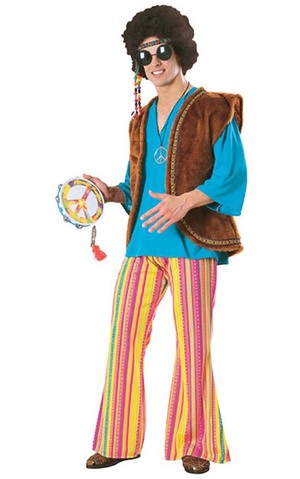 John Q Woodstock Hippie Adult Costume