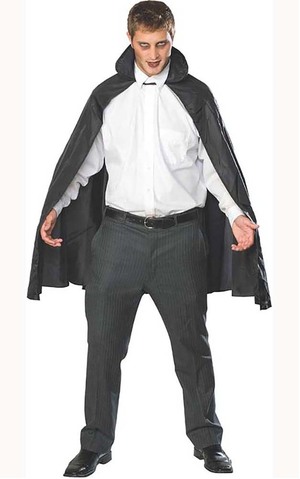 Black Taffeta Vampire Cape