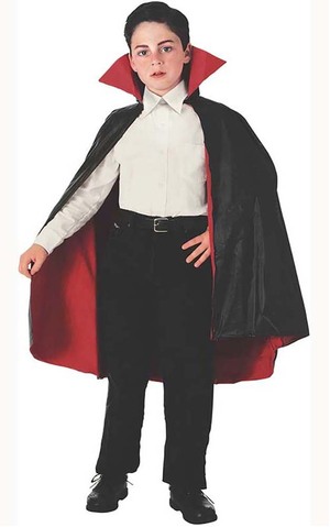 Taffeta Vampire Child Cape Reversible