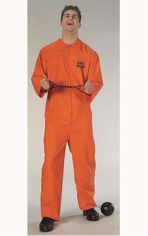Prisoner Costume Adult Convict Jumpsuit