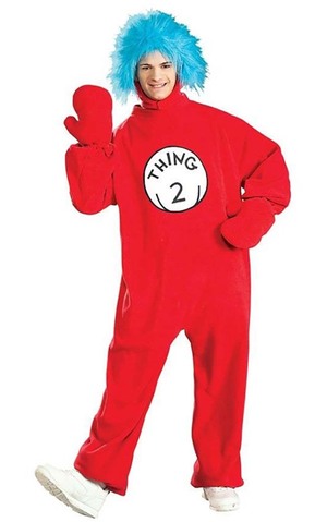 Thing 2 Adult Dr Seuss Cat In The Hat Costume