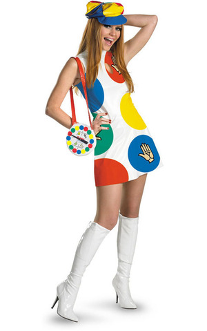 Twister Retro 60's 70's Boardgame Adult Costume