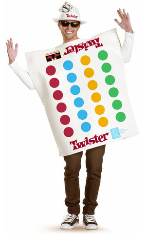 Twister Retro 60's 70's Boardgame Adult Costume