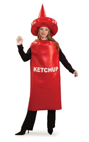 Ketchup Bottle Tomato Sauce Adult Costume