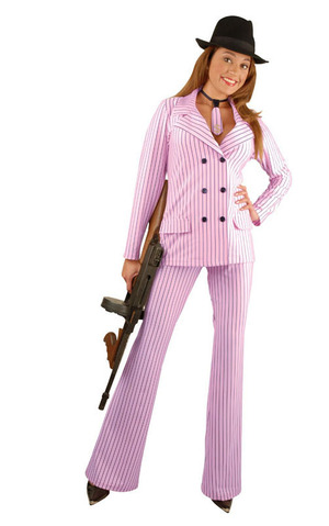 Pink Gangster Adult Costume