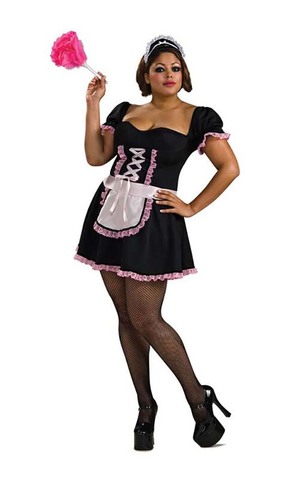 Sexy French Maid Adult Plus Costume