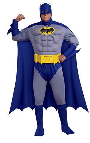 Batman Brave & Bold Muscle Chest Adult Costume