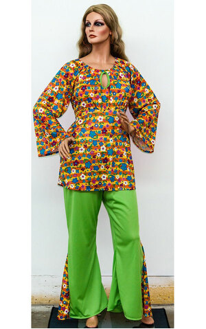 Hippie Woman Adult Plus Costume