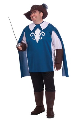 Musketeer Adult Plus Costume