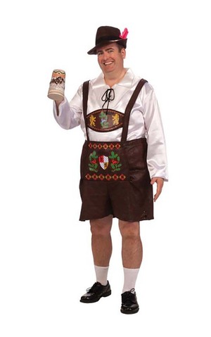 Bavarian Lederhosen Adult Plus Costume