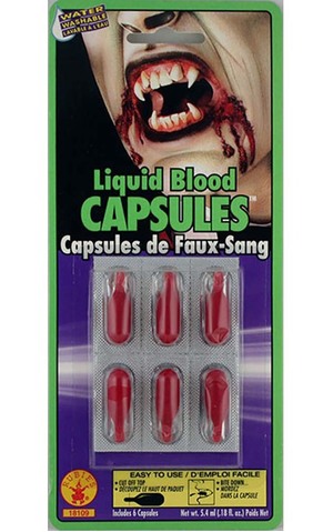 Fake Liquid Blood Capsules
