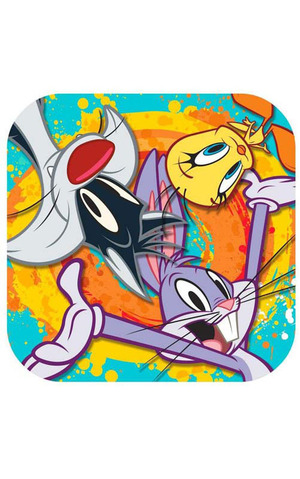 Looney Tunes Square Dinner Plates (8)