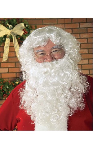Adult Santa Beard And Wig Set