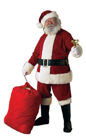 Santa Claus Suit Ultra Velvet Deluxe Costume